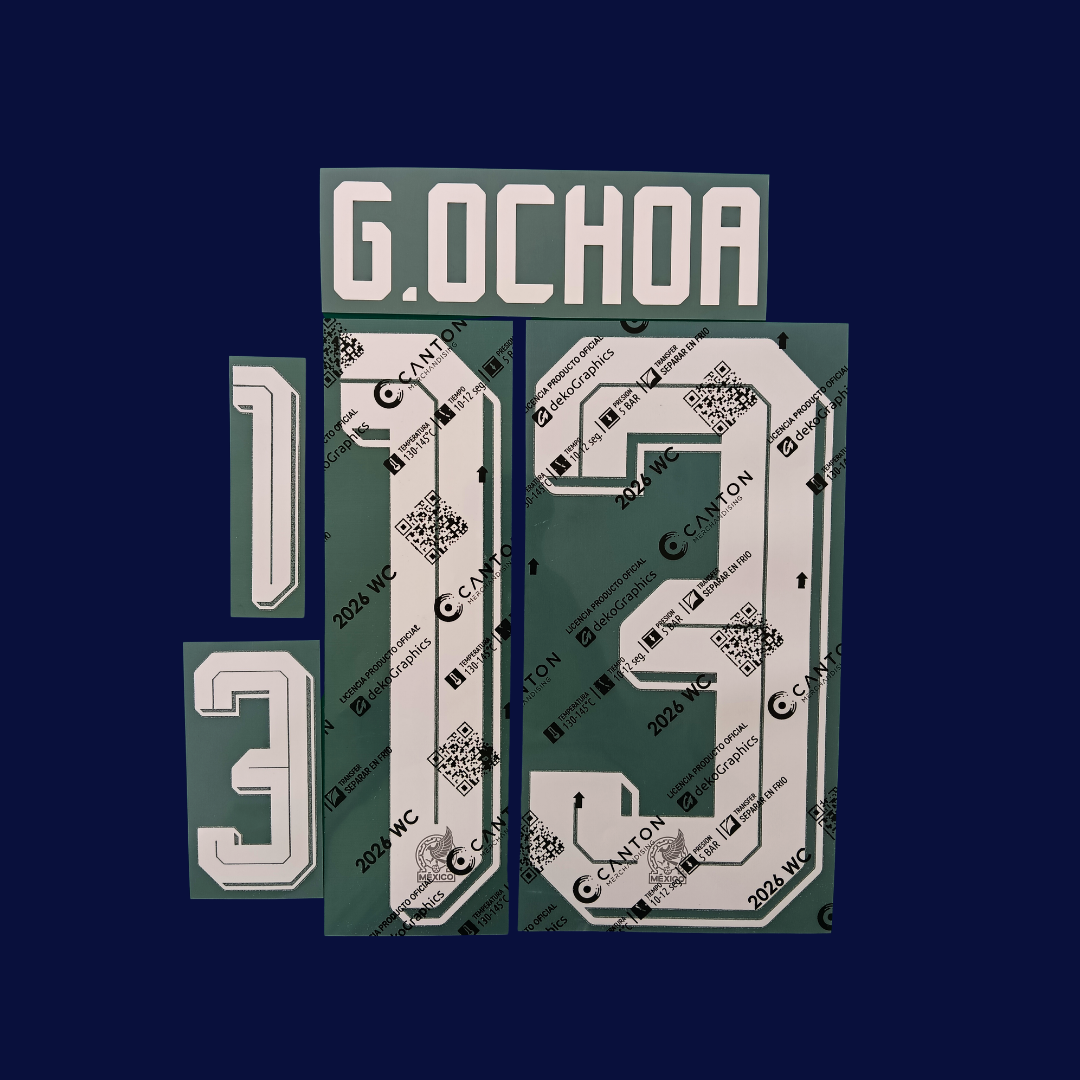 Numeración G. OCHOA #13 México visita 2026 | Canton version jugador