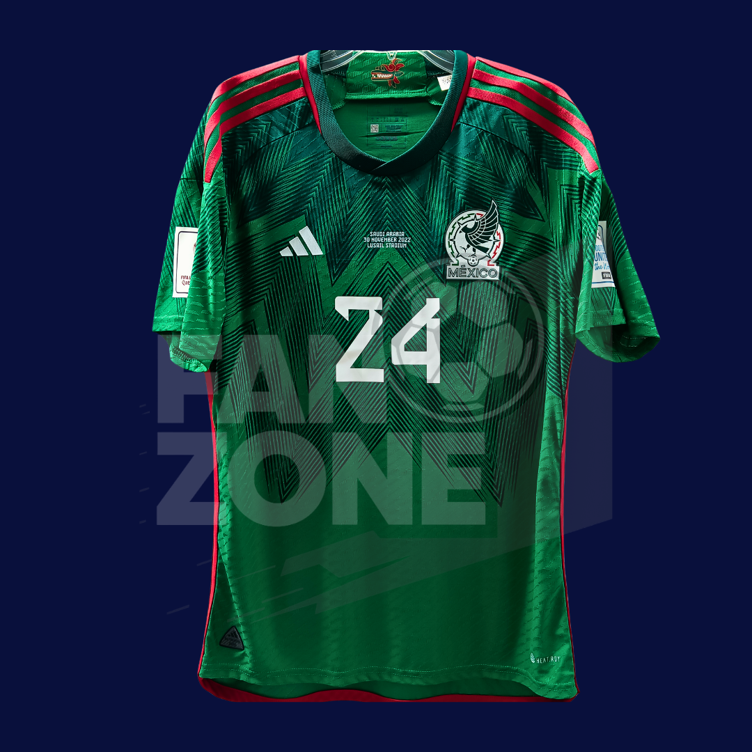 Jersey adidas México QATAR 2022 Local HEAT.RDY | LUIS CHAVEZ #24|Grande Player issue