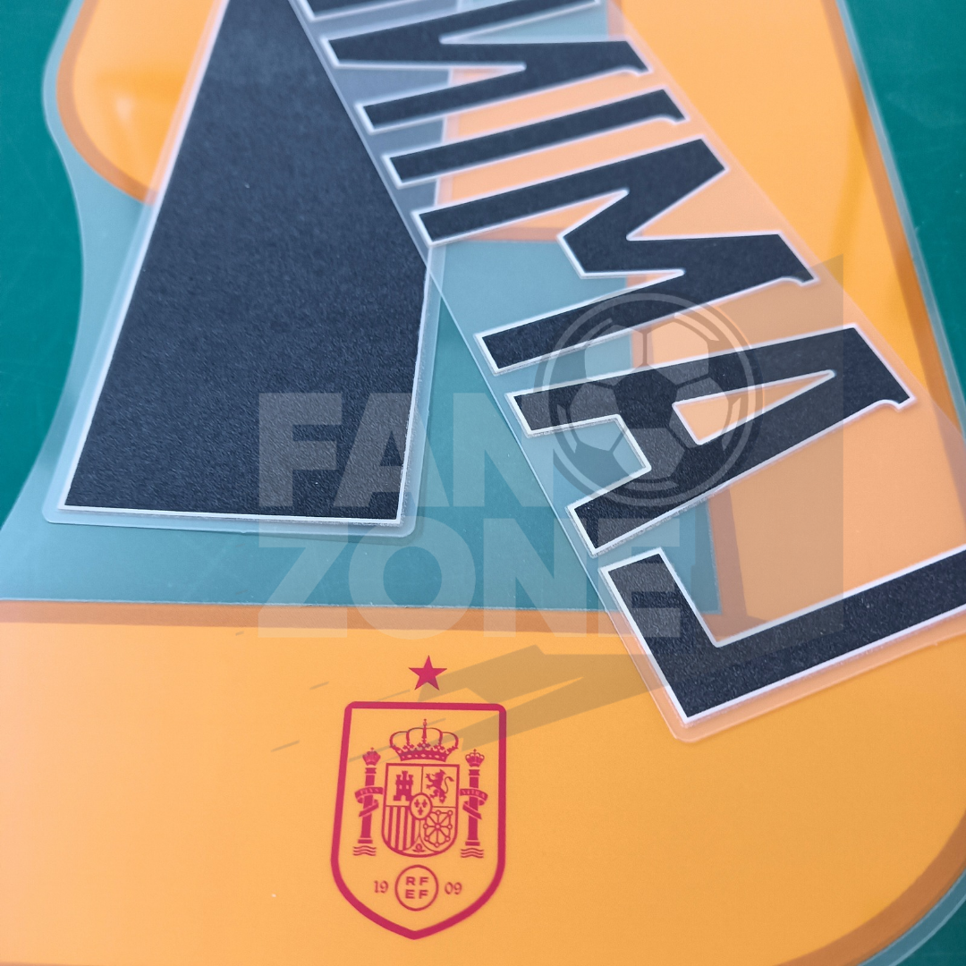 Numeracion LAMINE YAMAL #19 España Local 2026/27 |Debut | Name Set Avery Dennison