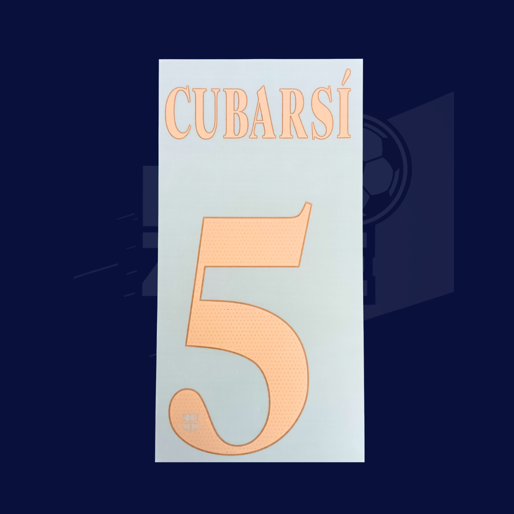 Numeración CUBARSI #5 FC Barcelona 2026/27 visita copa UCL| MAMBA Player Issue Stahls