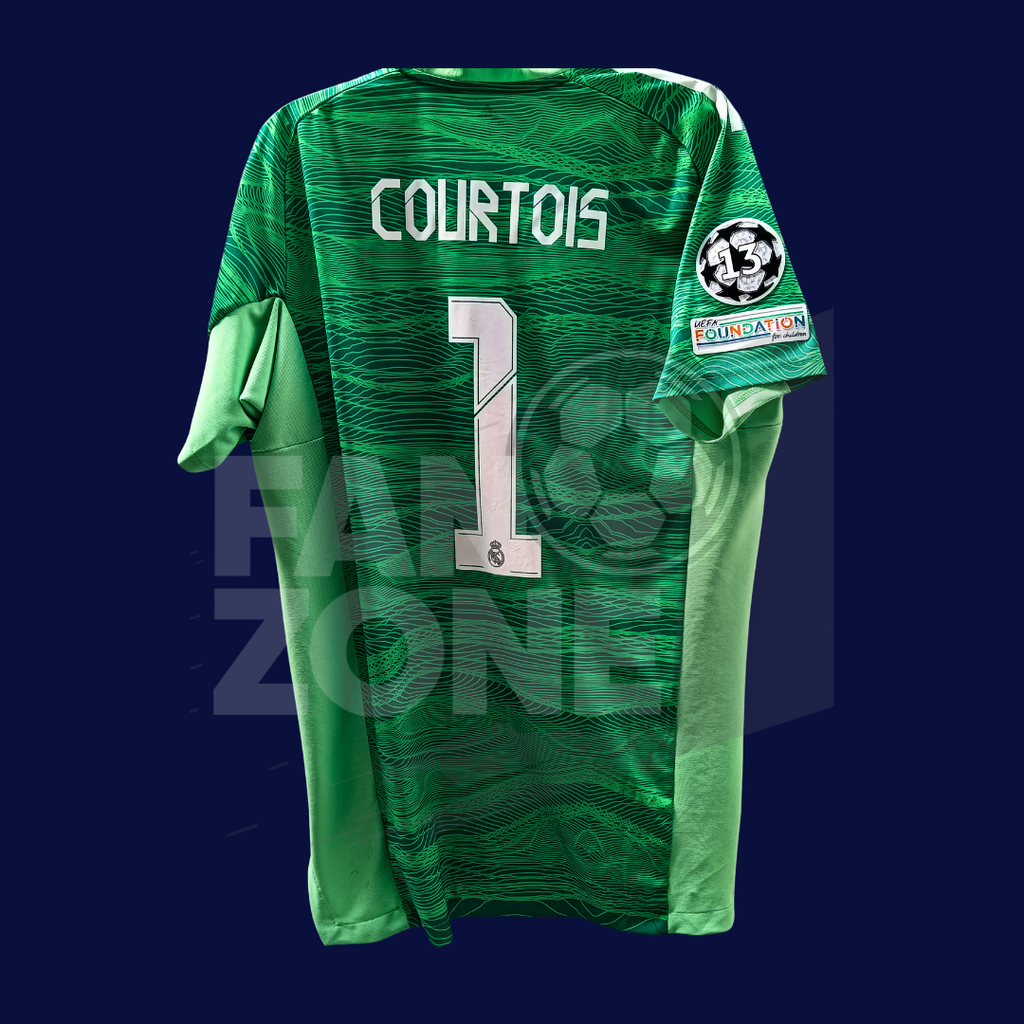 Jersey adidas Real Madrid Final París 2022 COURTOIS | Campeón Champions League *LARGE