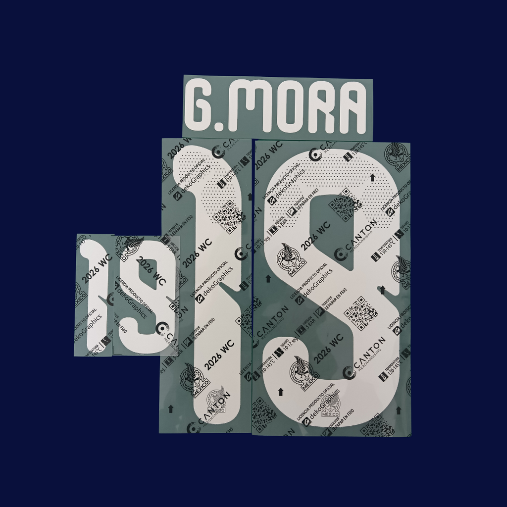 GIL MORA Mexico Home World Cup 2026 Player Issue Name Number