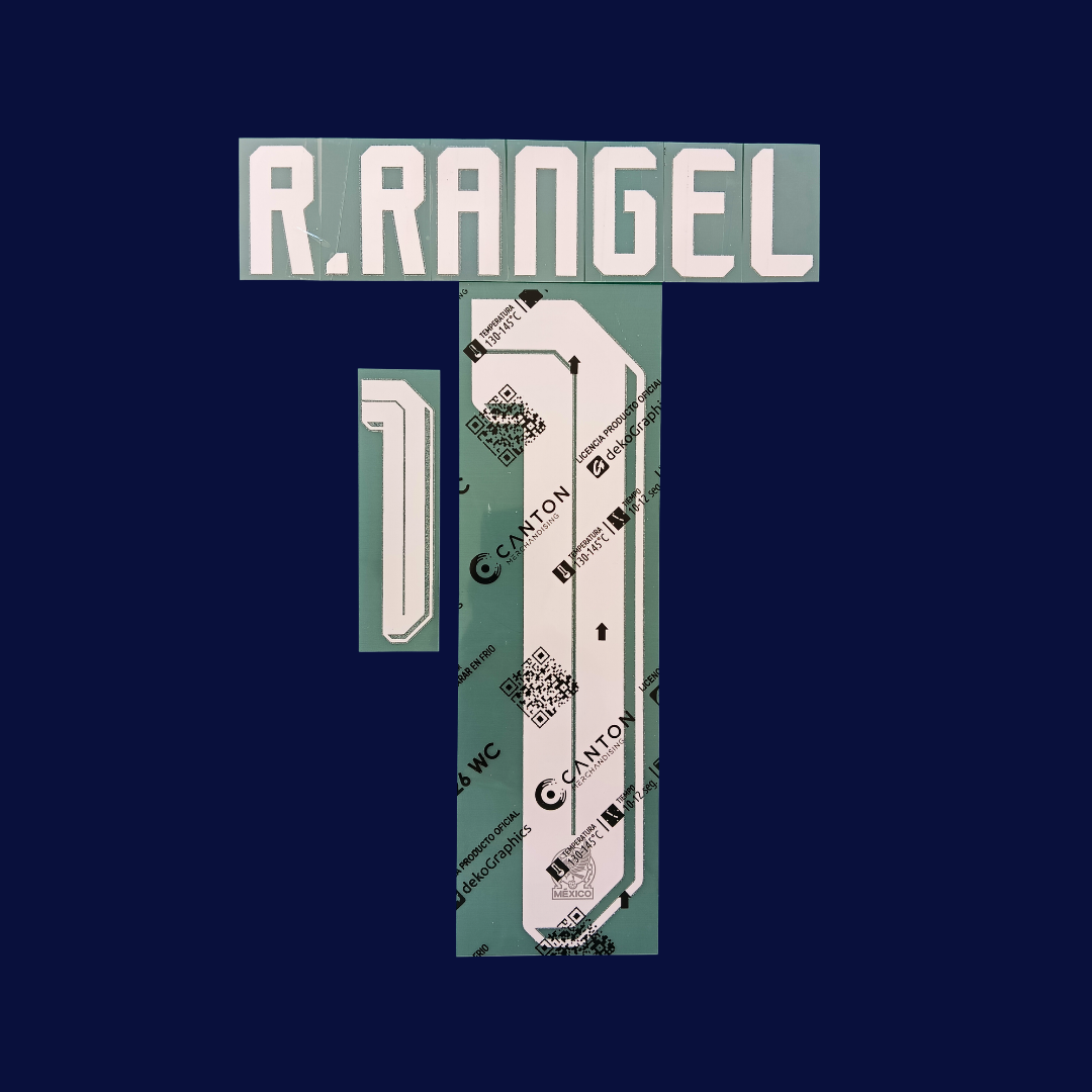 Numeración RAUL TALA RANGEL #1 México visita 2026 | Canton version jugador
