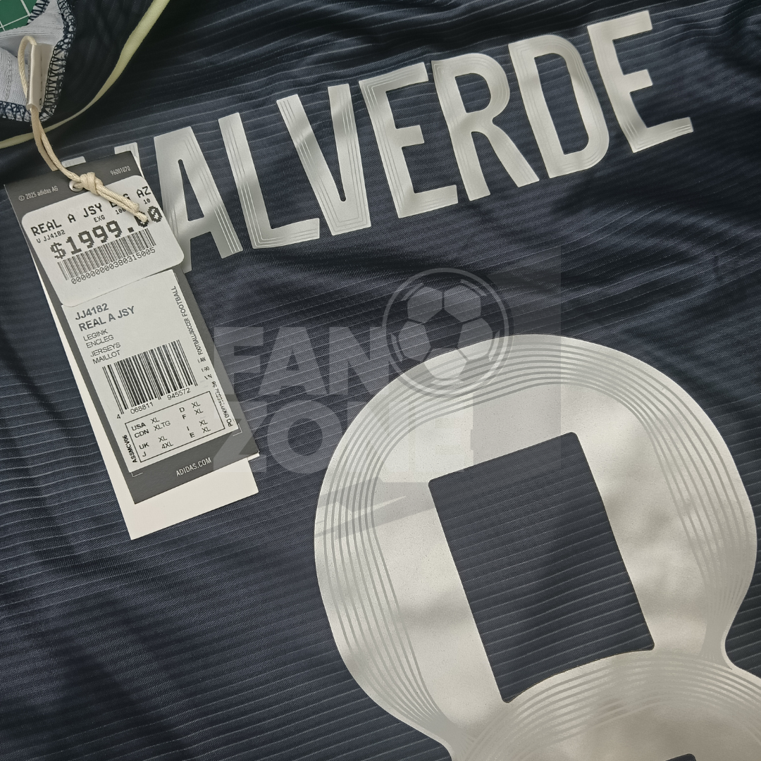 Adidas Real Madrid Visita VALVERDE #8 2025/26 |EXTRA GRANDE