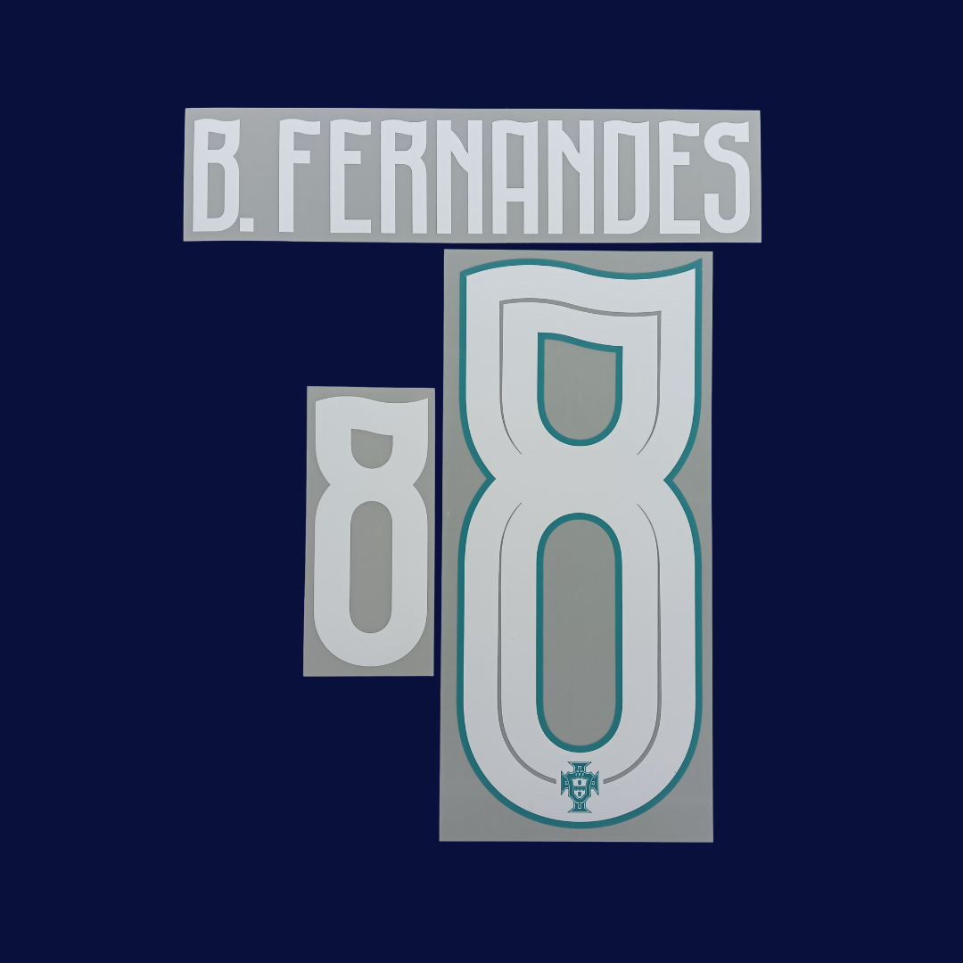 Numeracion B. FERNANDES #8 Portugal Local 2026/27 | Name Set Player Issue Stilscreen