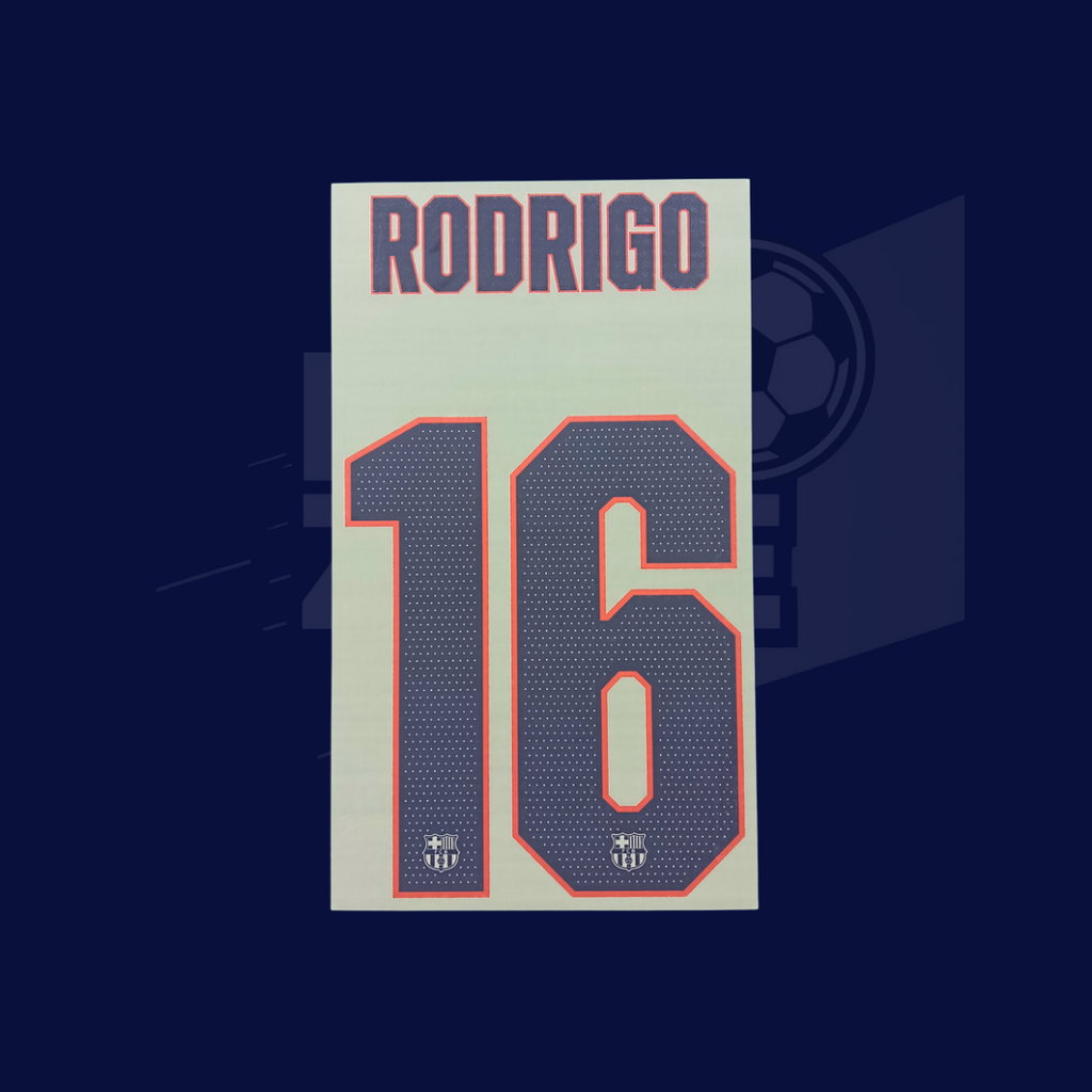 Numeración RODRIGO #16 FC Barcelona 2026/27 Tercero |  Player Issue Stahls
